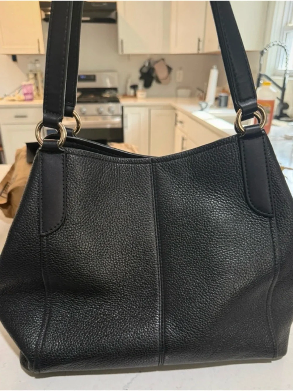 Michael Kors Molly Large Pebbled Leather Shoulder Bag